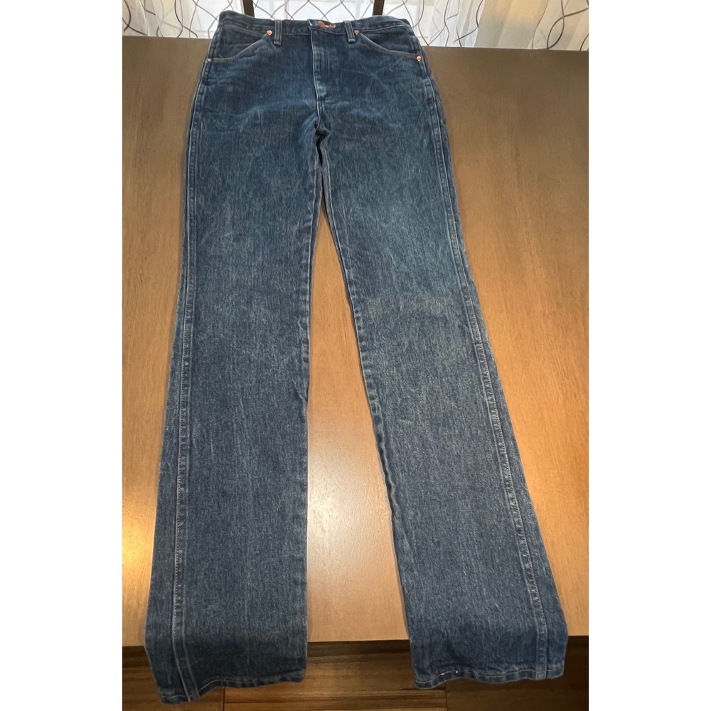 Wrangler Cowboy Cut Slim Fit Jeans 936DEN Indigo Blue Mens 32x38 High Rise Denim